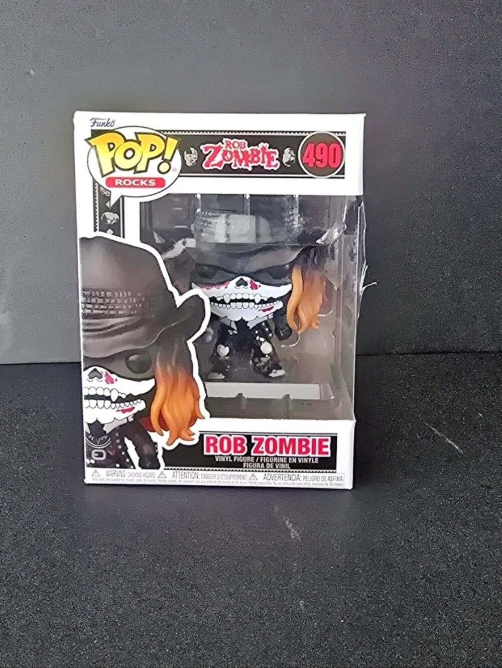Funko Pop Rocks Rob Zombie 490 Vinyl Figure Metal Horror Legend in Box